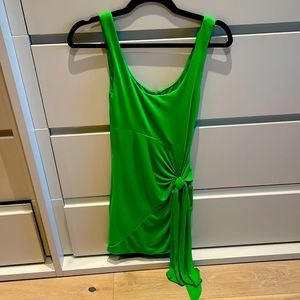 Cinq a sept green dress altered to size small and made shorter mini dress.